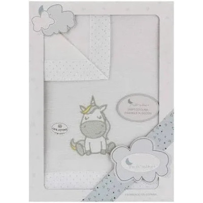 Juego De Sábanas De Franela Para Cuna 100% Algodón Modelo Unicornio Juego De Sábanas De Franela Para Cuna 100% Algodón Modelo Unicornio