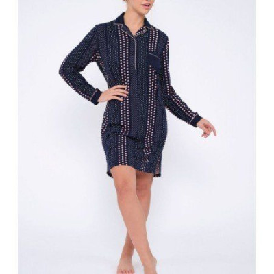 Camisón estampado lunares cuello abierto