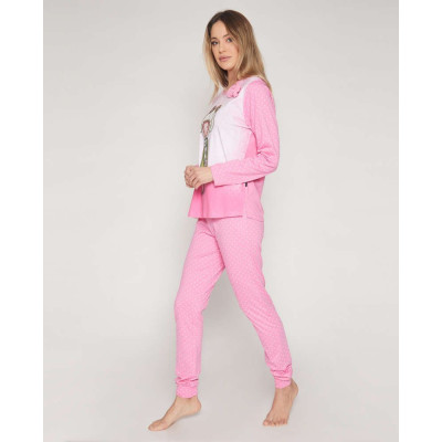 Pijama Invierno | Mujer | 55533-0 | Rosa | Santoro Gorjuss