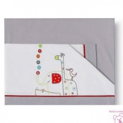 JUEGO SABANAS MAXI CUNA ZOO PIRULOS