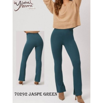 YSABEL MORA - Leggings jaspe green