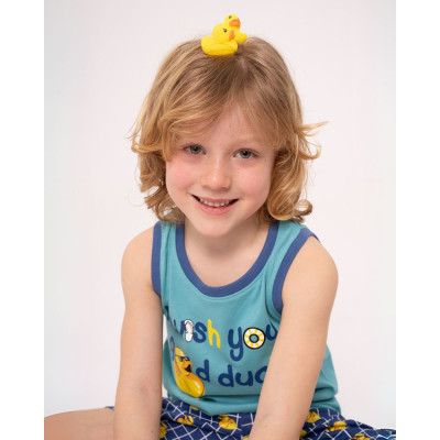 Pijama infantil tirantes algodón estampado pollito | MUYDEMI