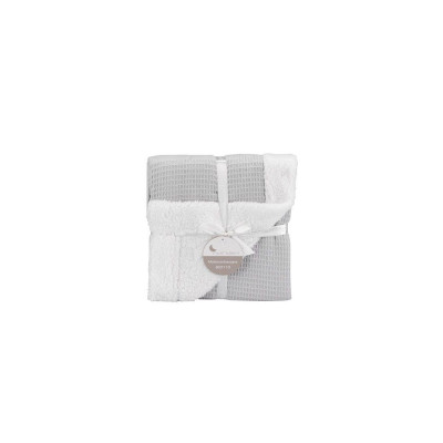 Manta bebé nido abeja con borreguillo de Interbaby