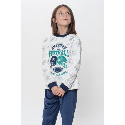 PIJAMA NIÑO TERCIOPELO AFELPADO