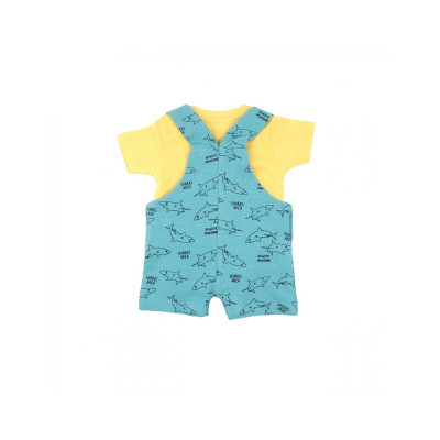 Peto + Camiseta Algodón Tiburones Babybol 142036