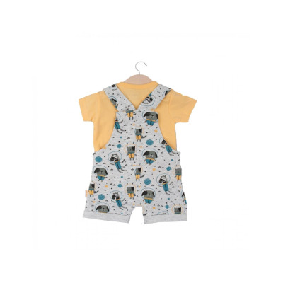 Peto + Camiseta Algodón Astronautas Babybol 130223