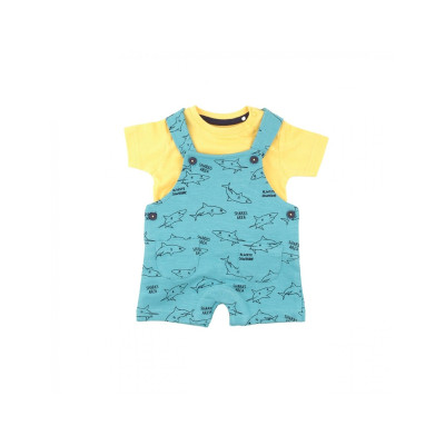 Peto + Camiseta Algodón Tiburones Babybol 142036