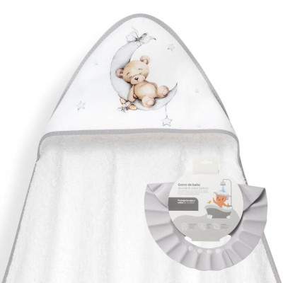 Capa + Gorro Baño Oso Durmiendo Interbaby