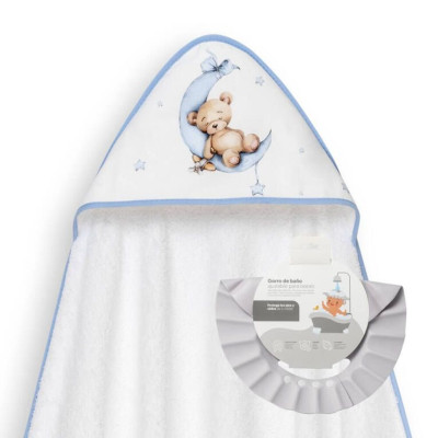 Capa + Gorro Baño Oso Durmiendo Interbaby