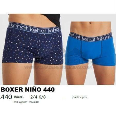 Bóxer niño estampado pack 2 Kehat