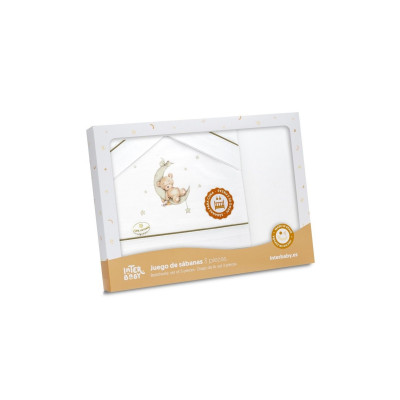 TRIPTICO MINICUNA ESTAMPADO OSO LUNA ESTRELLAS