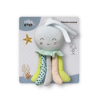 PUL05 PELUCHE MUSICAL PULPO. INTERBABY