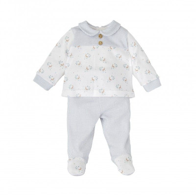 CONJUNTO POLAINA BEBE NIÑO PRADERA