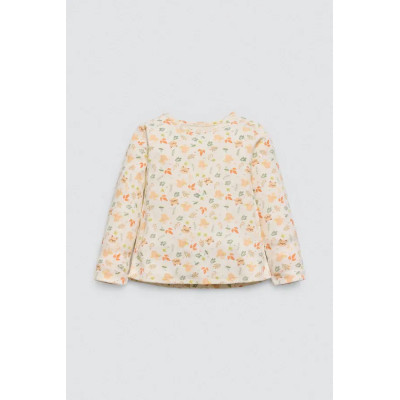 Conjunto bebé vestido peto y camiseta manga larga