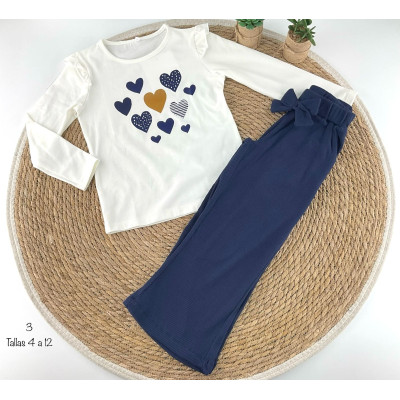 Conjunto niña Cala Kids corazones