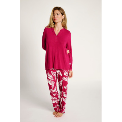 Pijama viscosa muydemi Stripes y Butterflies