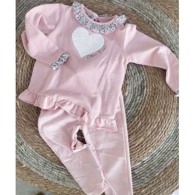 Chandal bebe corazon