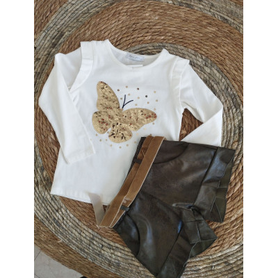 Conjunto alma mariposas polipiel