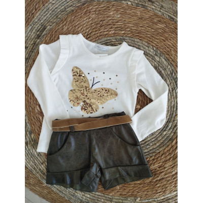 Conjunto alma mariposas polipiel