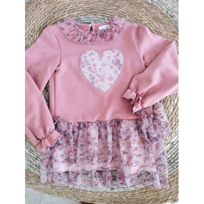 Vestido alma corazon tul