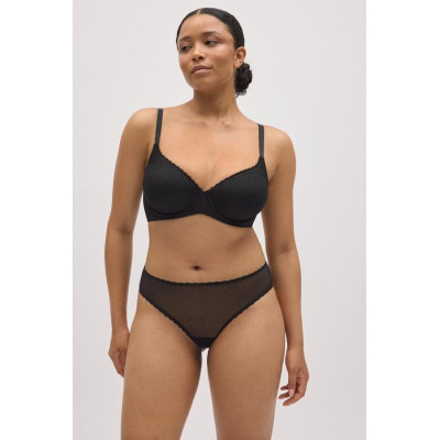 CONJUNTO SUJETADOR CAPACIDAD CON ARO CON RELLENO Y BRAGA MIDI 10790