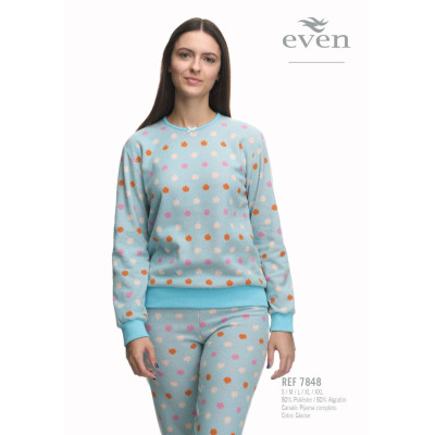 Pijama mujer even nubes de colores.