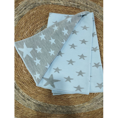 Toquilla bebe estrellas reversible