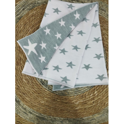 Toquilla bebe estrellas reversible
