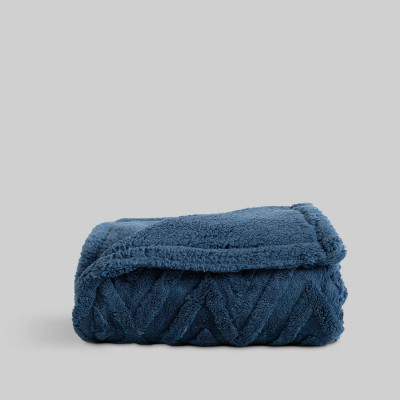 MANTA MIRVA AZUL KARAMELO