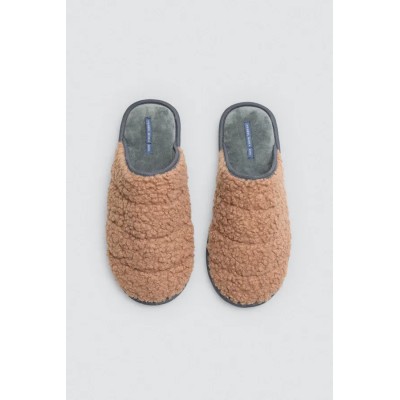 Zapatillas de casa con borreguito exterior
