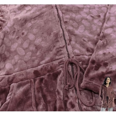 Bata mujer invierno de coralina con cremallera 2973 marca LIND