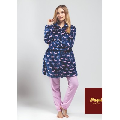 Bata mujer de coralina con cremallera 2791 marca LIN