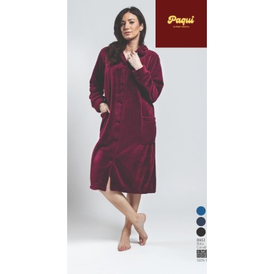 Bata mujer invierno de coralina con botones 8602 marca LIN