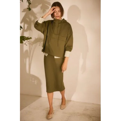 Falda midi fluida 70677