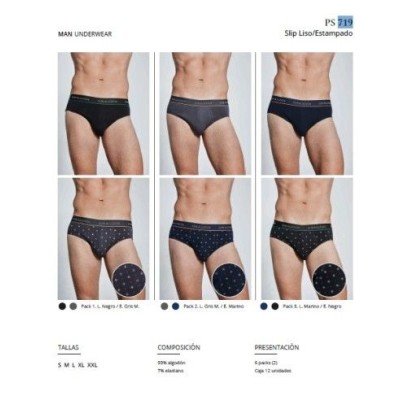 Slip hombre Don Algodón PS719 Pack de 2