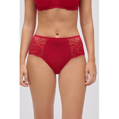 Braga alta encaje rojo