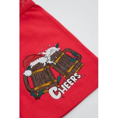 Bóxer hombre estampado navideño