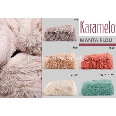 MANTA PLAID FLOU (KARAMELO)