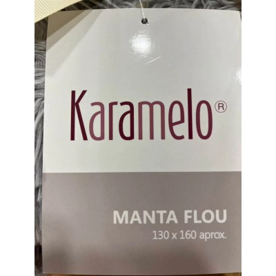 MANTA PLAID FLOU (KARAMELO)