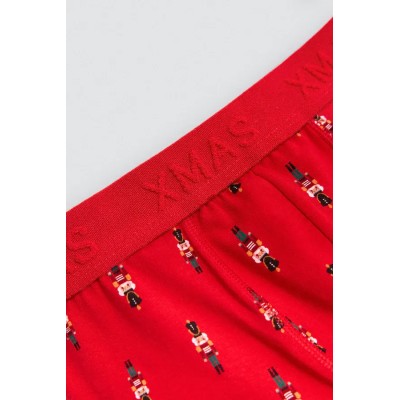 Boxer juvenil estampado navideño