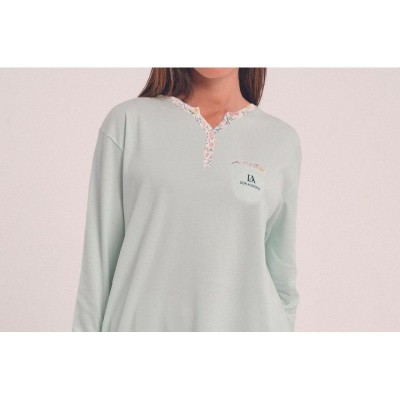 DA25W401 DON ALGODON PIJAMA MUJER LOGO FLORAL