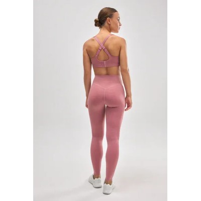 Leggings deportivos Compressive efecto push-up rosa