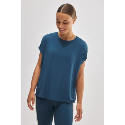 Camiseta deportiva manga corta azul