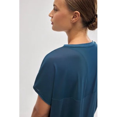 Camiseta deportiva manga corta azul