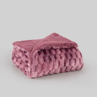 MANTA PLAID DEGRADE KARAMELO