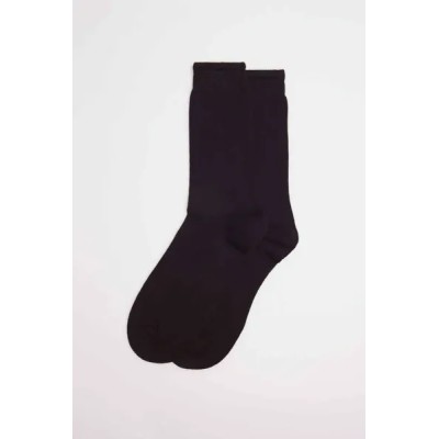 Calcetines básicos algodón largos negro