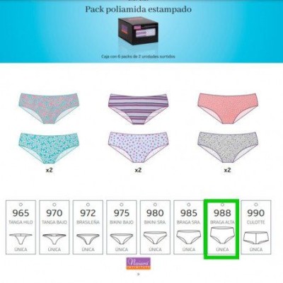 Pack 2 Bragas Altas de Naiara 988