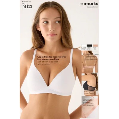 Sujetador nomarks Brisa sin aro con relleno