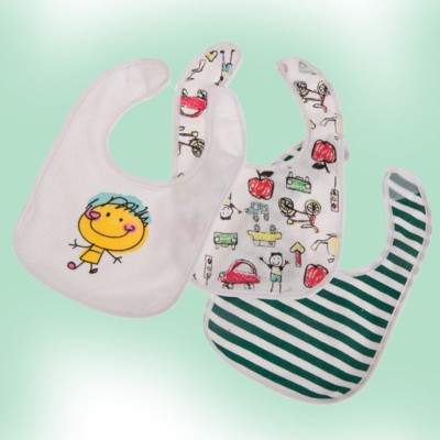 Pack tres baberos multicolor