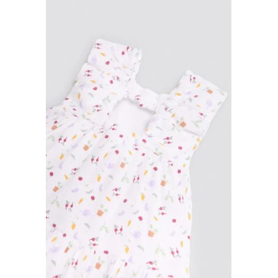 Vestido bebé sin mangas estampado verduras